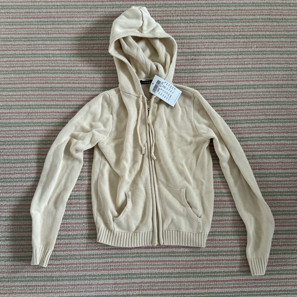 Brandy Melville Alana Knit Zip Up Sweater